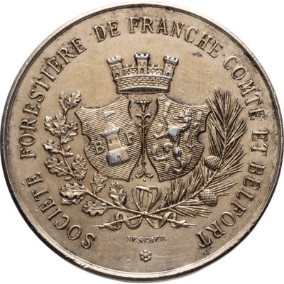 купить Франция медаль "Общество лесничих"