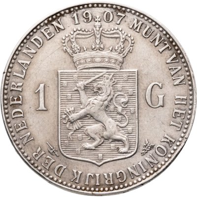 купить Нидерланды 1 гульден (gulden) 1907