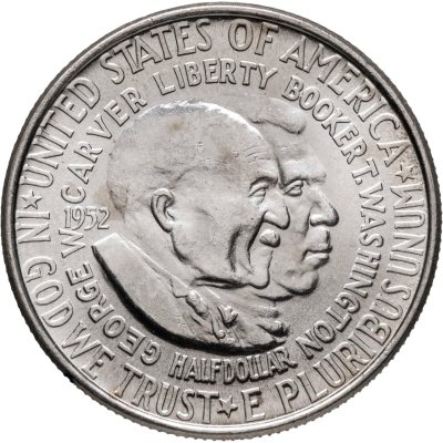 купить США 50 центов (1/2 доллара) 1952 "Джордж Вашингтон Карвер и Букер Талиафер Вашингтон"
