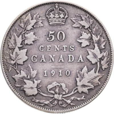 купить Канада 50 центов (cents) 1910