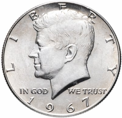 купить США 50 центов (1/2 доллара, half dollar) 1967