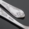 Купить Набор десертных вилок с растительным декором на 6 персон, мельхиор, Завод имени Шевченко, СССР, 1960-1970 гг.