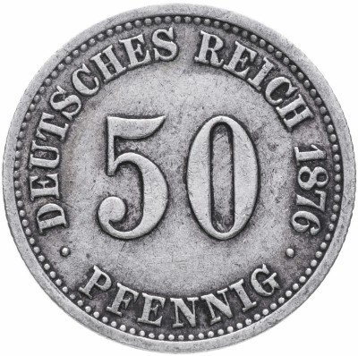 Купить Германия (Германская империя) 50 пфеннигов 1876 C