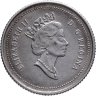 Купить Канада 10 центов (cents) 1998 "90 лет Канадскому Королевскому двору"