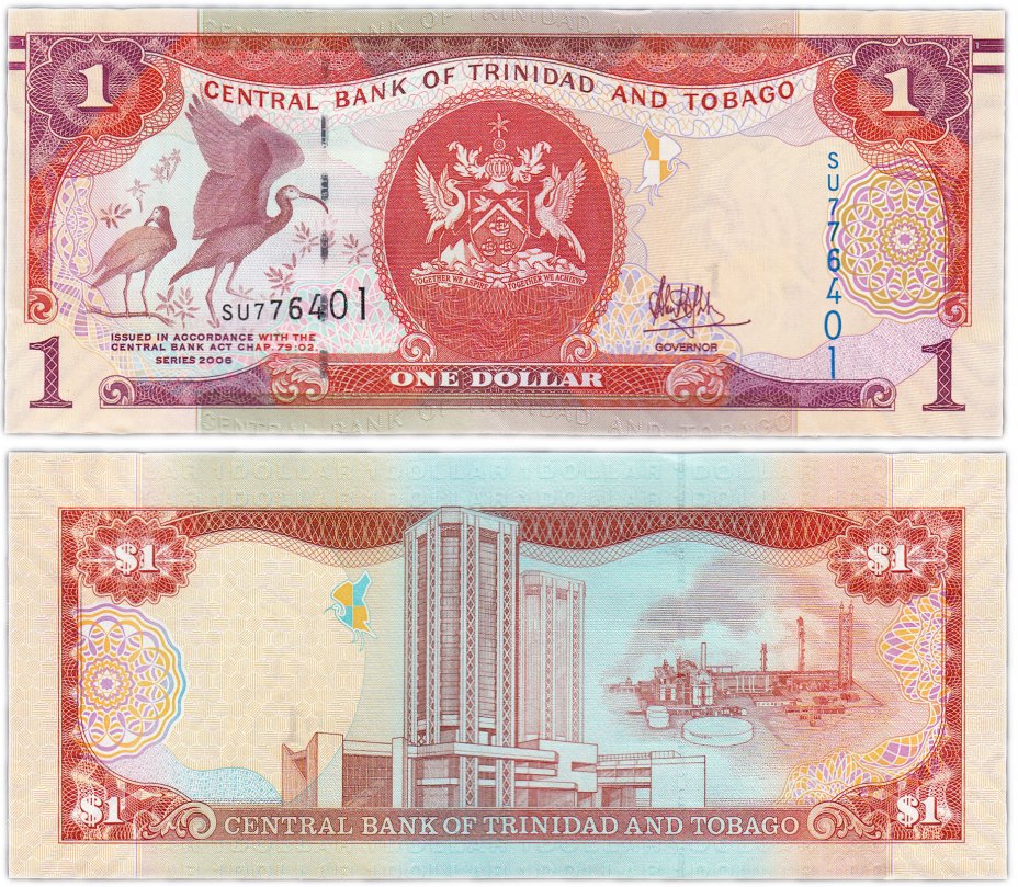 купить Тринидад и Тобаго 1 доллар 2006 (2018) (Pick 46)