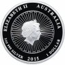 Купить Австралия 1 доллар 2015 "Белый перламутр австралийской раковины", в футляре с сертификатом