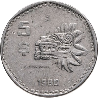 купить Мексика 5 песо (pesos) 1980