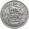 Купить Великобритания 1 шиллинг (shilling) 1945  Английский шиллинг - лев, стоящий на короне
