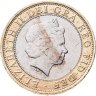 Купить Великобритания 2 фунта (pounds) 2001 "Столетие трансатлантическому радио"