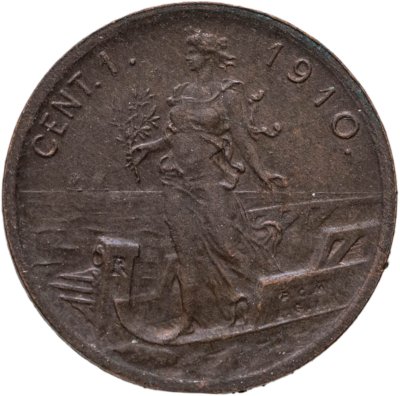 купить Италия 1 чентезимо (centesimo) 1910