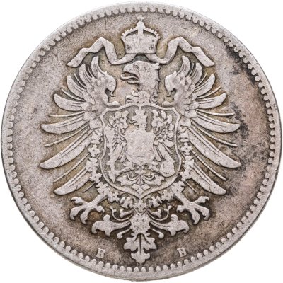 купить Германия 1 марка (mark) 1875 B знак монетного двора: "B" - Ганновер