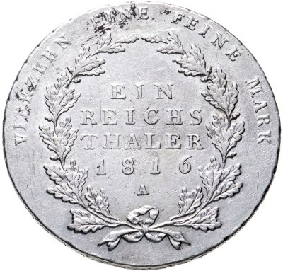 купить Пруссия 1 талер 1816