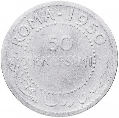 Купить Сомали 50 чентезимо 1950