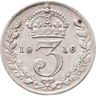 купить Великобритания 3 пенса (pence) 1916