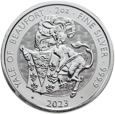 купить Великобритания 5 фунтов 2023 "Звери Королевы - Йель Бофорта"