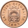 Купить Латвия 2 сантима  (santimi) 2009 г.