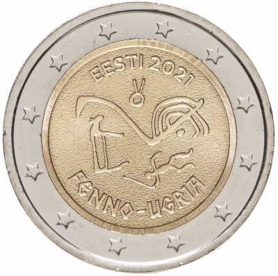 купить Эстония, 2 евро 2021 Финно-угорские народы