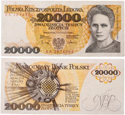 купить Польша 20000 злотых 1989