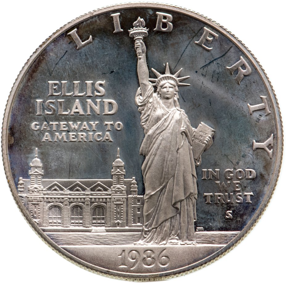 1 75 доллара. США 1 доллар 1986 статуя. 1986 S ½ доллара статуя свободы. Либерти 1 доллар 1621. 100 Лет статуе свободы.