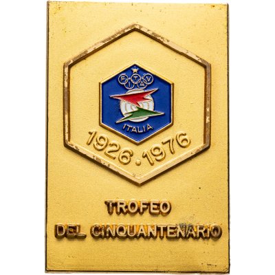 купить Cлужебный знак участника турнира в честь 50-летия Итальянской федерации стендовой стрельбы, Италия, 1970-е гг.