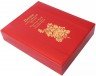 Купить Острова Кука набор из 4-х монет 1 доллар 2008  "Пионы - цветы небесной красоты"