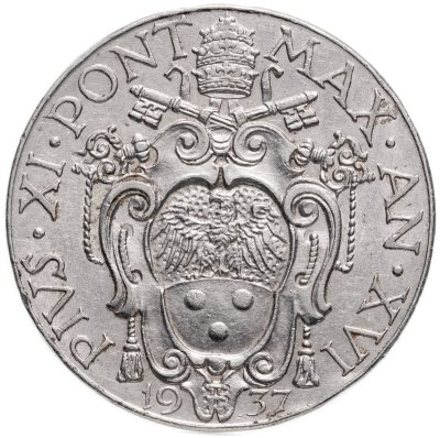 купить Ватикан 2 лиры 1934-1941, случайный год