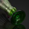 Купить Ваза для цветов с рельефным декором на тулове и фестончатым горлом, стекло, цветное, Западная Европа, 1950-1970 гг.