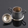 Купить Сахарница с декоративными медальонами и фигурными элементами, латунь, серебрение, гравировка, Plewkiewicz & Co. (Фабрика Романа Плевкевича), Российская империя, 1886-1900 гг.