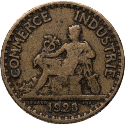 купить Франция 1 франк (franc) 1923