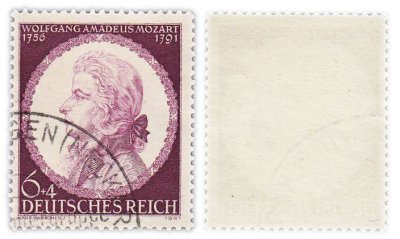 купить Германия, Третий Рейх 6+4 рейхспфеннига 1941 "150-я годовщина со дня смерти Моцарта (1756–1791)"
