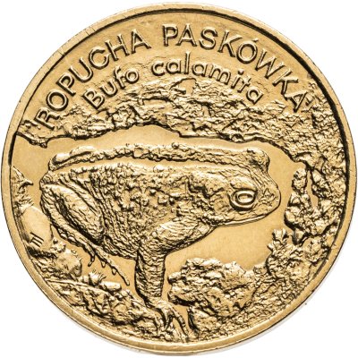 купить Польша 2 злотых 1998 "Животный мир Польши - Камышовая жаба лягушка"
