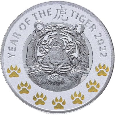 купить Остров Ниуэ 1 доллар 2022 "Лунный календарь - Год тигра"