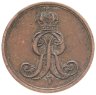 Купить Германия, Королевство Ганновер 1 пфенниг 1858 В
