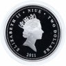 Купить Остров Ниуэ 2 доллара 2011 "Пираты Карибского моря - Бартоломью Робертс"