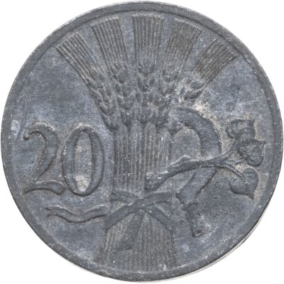 купить Богемия и Моравия 20 геллеров (heller) 1941
