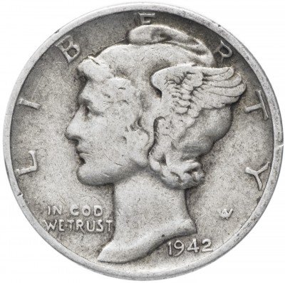 купить США 1 дайм (10 центов) 1942