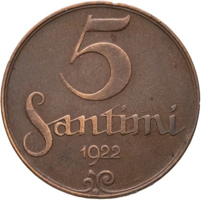 купить Латвия 5 сантимов (santimi) 1922