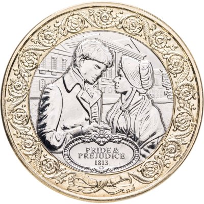 купить Остров Мэн 2 фунта (pounds) 2025 "250 лет со дня рождения Джейн Остин. Гордость и предубеждение"