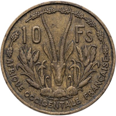купить Французская Западная Африка 10 франков (francs) 1956