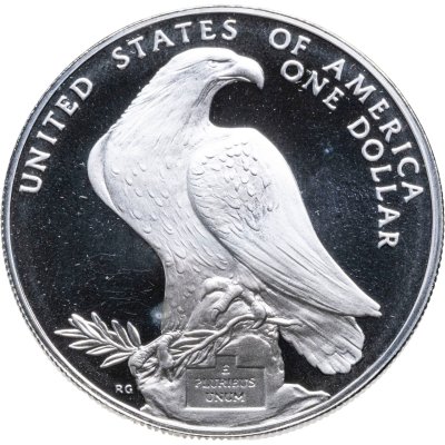 купить США 1 доллар 1984 S "XXIII летние Олимпийские Игры 1984 в Лос-Анджелесе" в капсуле