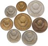 Купить Набор из 8 монет 1, 2, 3, 5, 10, 15, 20, 50 копеек 1979