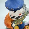 Купить Статуэтка каргопольская "Крестьяне на рыбалке", Беломорские узоры, глина, роспись, СССР, 1970-2000 гг.