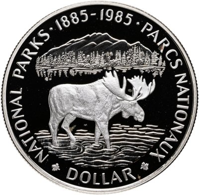 купить Канада 1 доллар (dollar) 1985 100 лет Национальным паркам