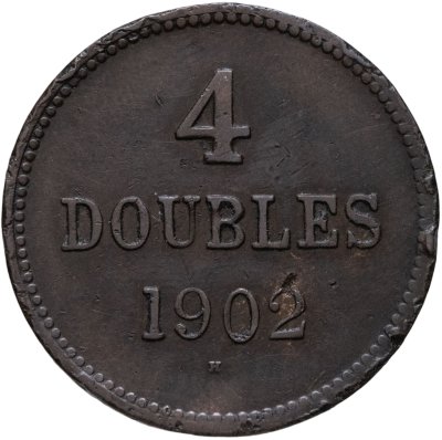 купить Гернси 4 дубля (doubles) 1902