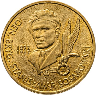 купить Польша 2 злотых (zlote) 2004 "Генерал Станислав Сосабовски (1892-1967)"