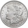 Купить США 1 доллар (dollar) 1921 Morgan Dollar (доллар Моргана) без обозначения монетного двора в слабе Монетник.ру MS62