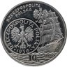 Купить Польша 10 злотых (zlotych) 2005  История польского злотого - парусное судно на 2 и 5 злотых 1936 года