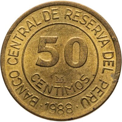 купить Перу 50 сентимо (centimos) 1988