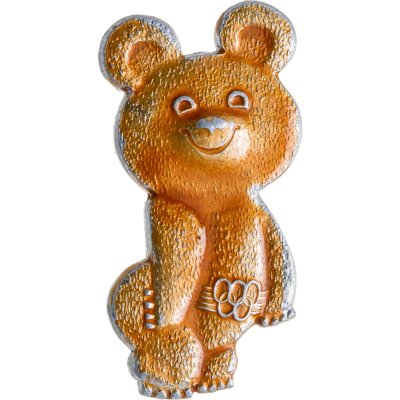 купить Значок Олимпийский мишка Талисман Олимпиада 80