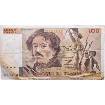 купить Франция 100 франков 1990 года (Pick 154d)